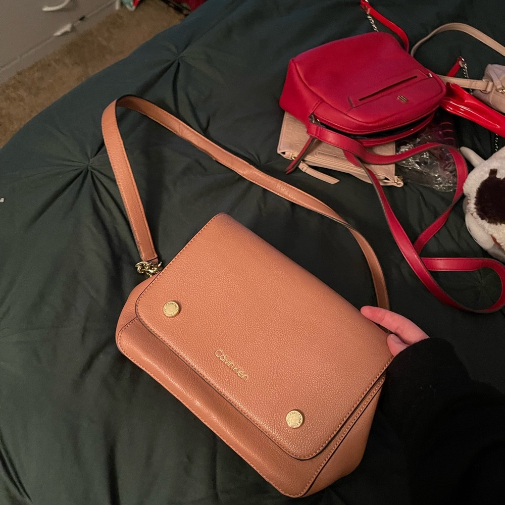 Calvin Klein cross body pink bag